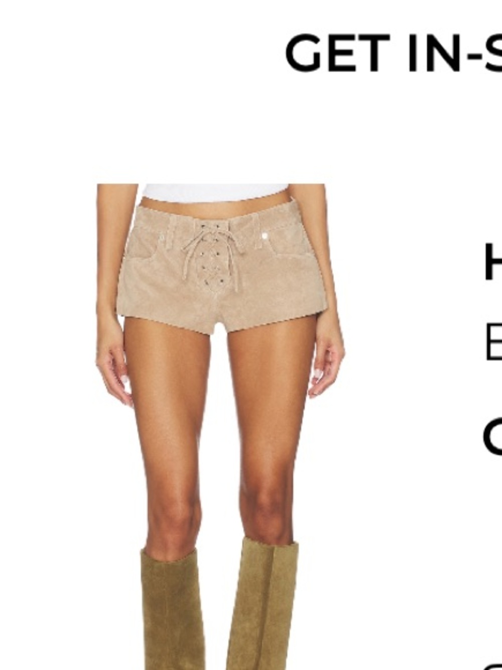 Blank NYC Latte Frappe High-Rise Athletic Shorts